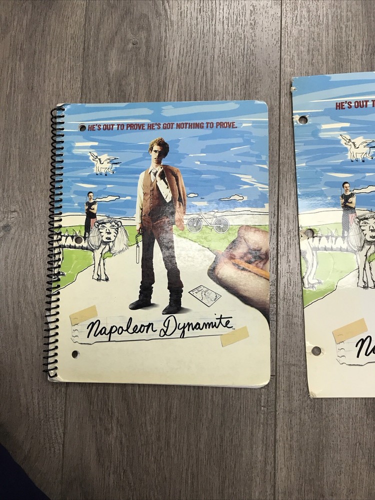 Vintage 2005 Napoleon Dynamite Folder And Notebook