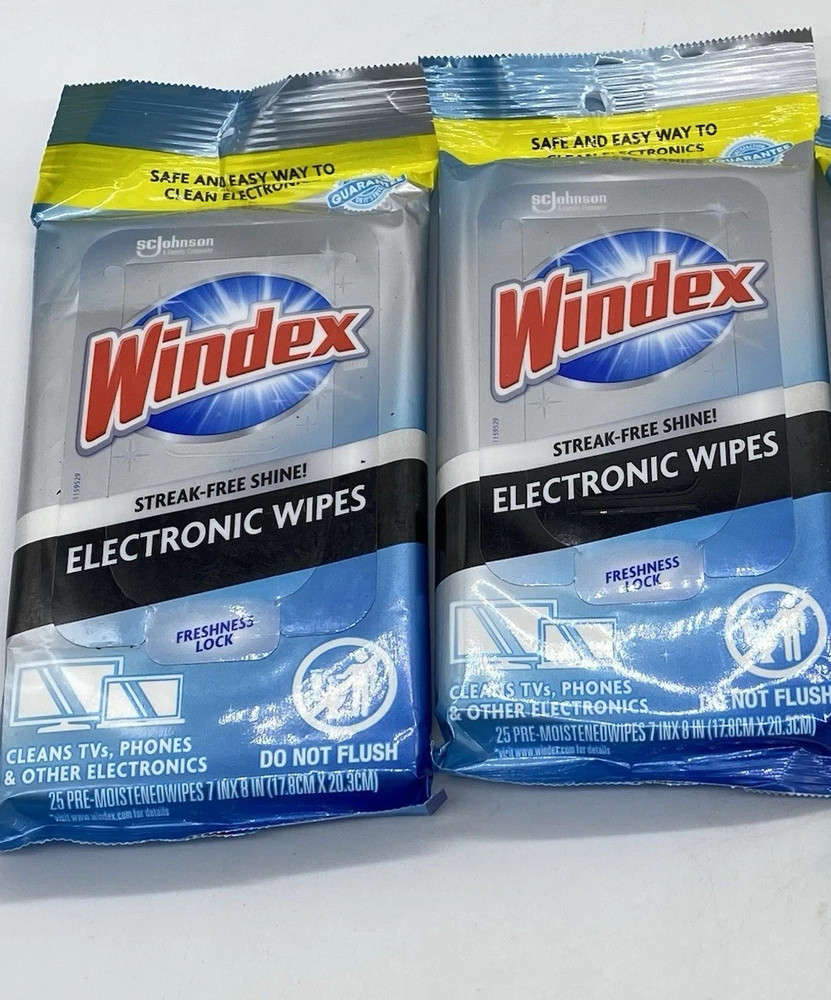 Windex Electronic Cleaning Wipes  2 pack (25 wipes per pack)