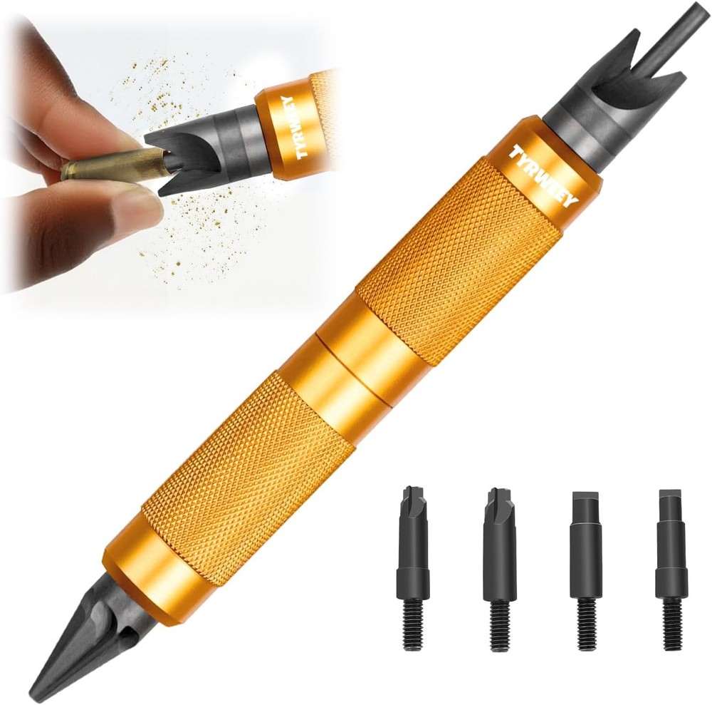 Case Prep Multitool, Case Chamfer Deburring Tools for Reloading, Primer Pocket R