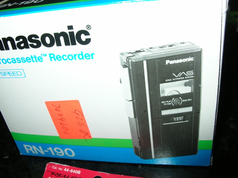 Working Panasonic RN-190 Microcassette Recorder Complete with Box & Instructions