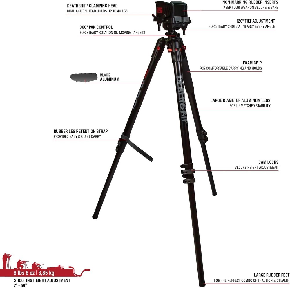 Aluminum Tripod Shooting Rest BOG