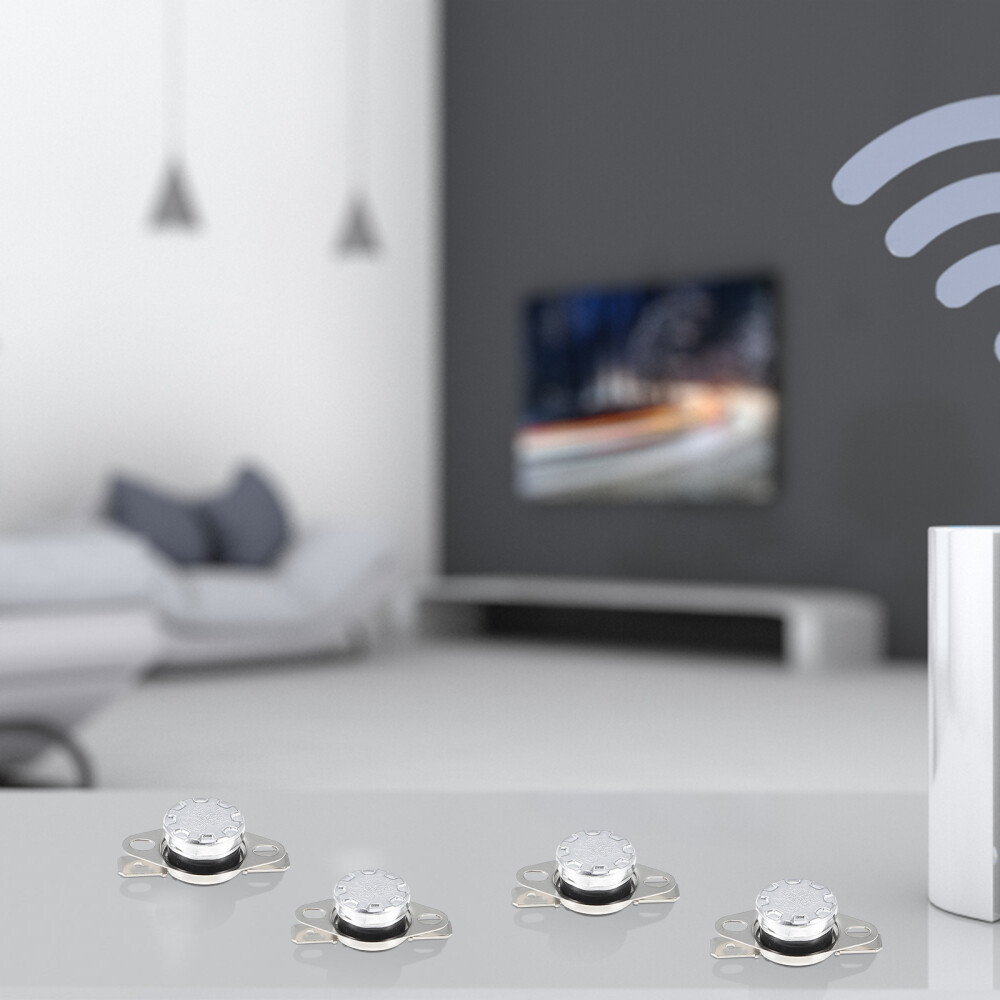 10Pcs Normally Open Temperature Switch Adjustable Thermal Control 250V 10A