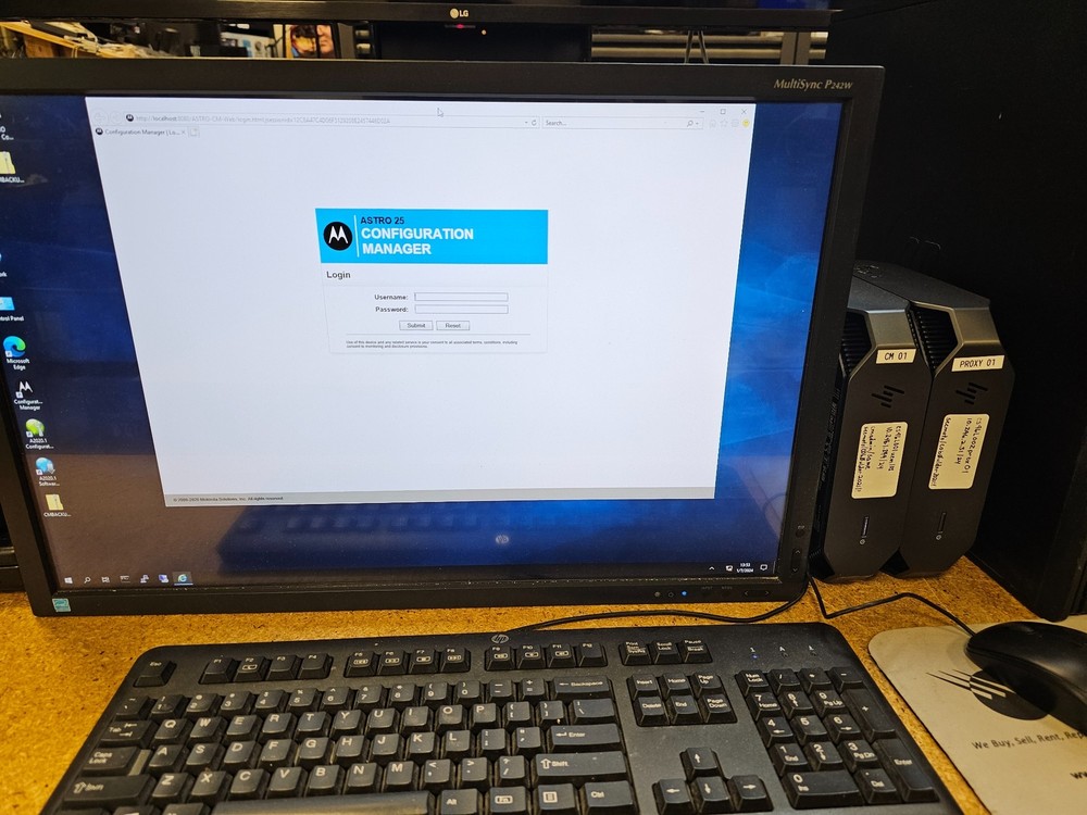 Motorola K2 Core Conventional Dispatch Console System Complete MCC7100 MCC7500
