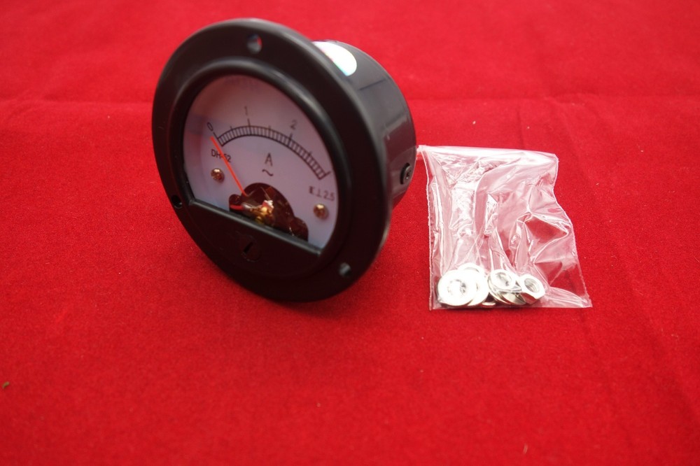 1pc AC 0-3A Round Analog Ammeter Panel AMP Current Meter Dia. 66.4mm DH52