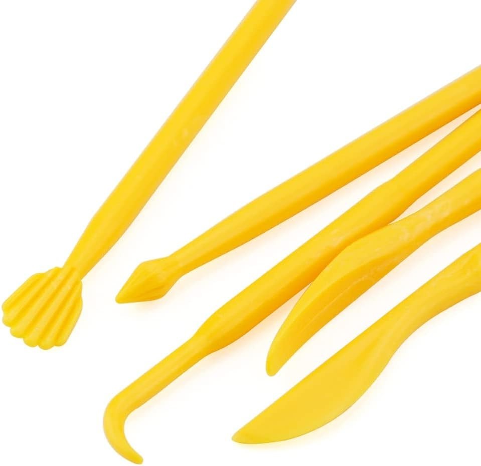 Pottery Modeling Tools Set, 14 Plastic Carving Instruments for Creative Projects