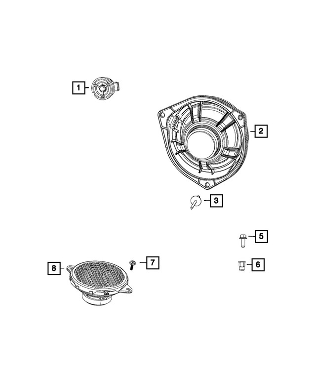 Genuine Mopar Speaker 68240844aa