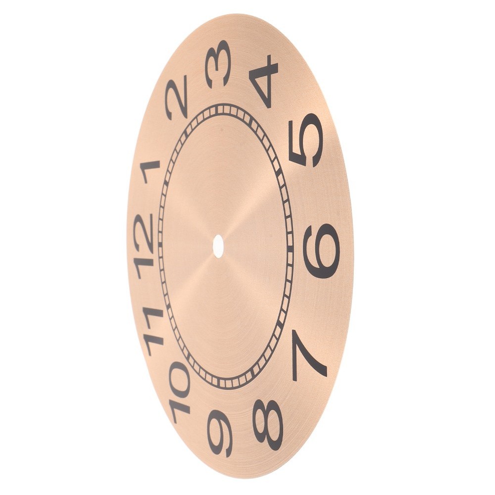 Wall Clock Face, Arabic Numeral Wall Clock Dial, Aluminum Round Dial Panel