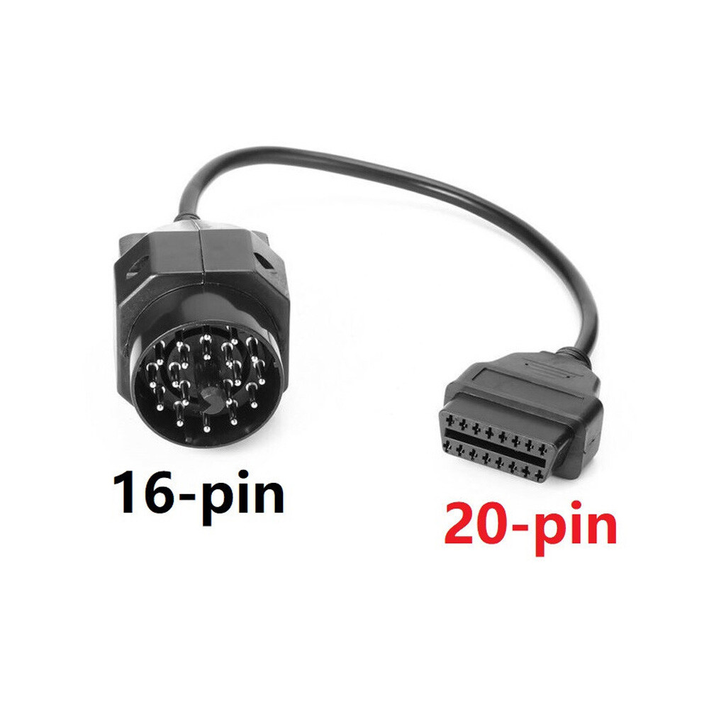 20Pin to 16Pin OBD2 Adapter Connector Cable Scanner for BMW E36/E38/E39/E46/Z3