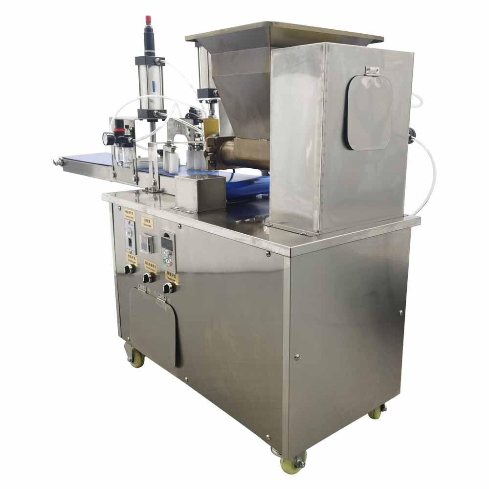 110V Automatic Dough Cutting and Pressing Machine 7'' Pizza Dough Divider