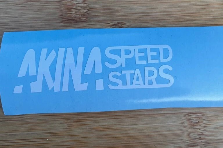 Akina Speed Stars Initial D team DECAL [Medium SIZE]