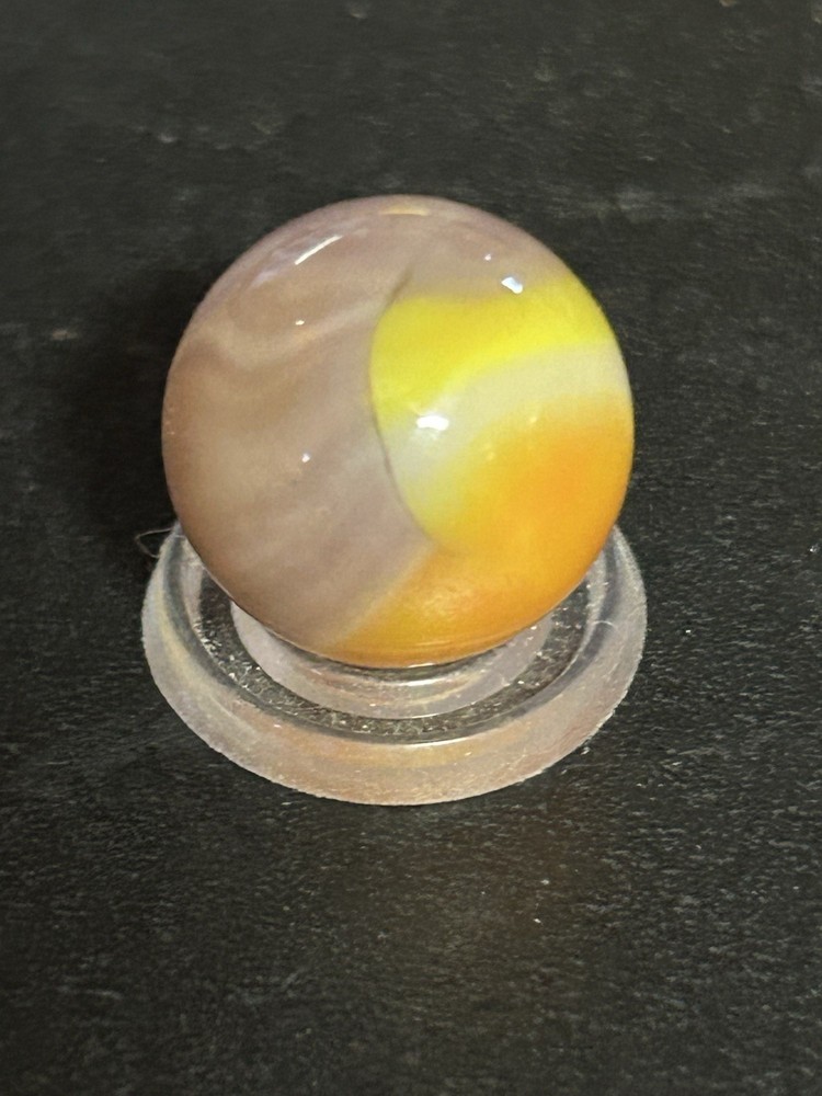 Vintage Vitro Agate Co. "Easter Egg" Marble. 0.62" Mint. Beautiful Example