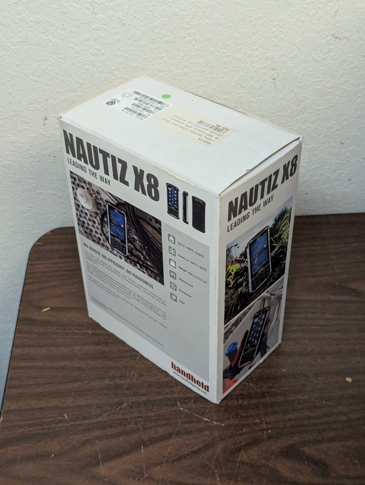 handheld NAUTIZ X8 compact rugged Android data collector; tested, works; reset