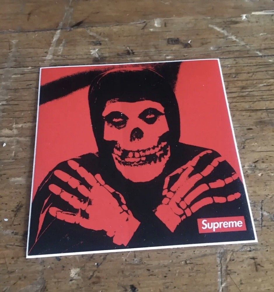 Misfits Suprme Sticker Box logo