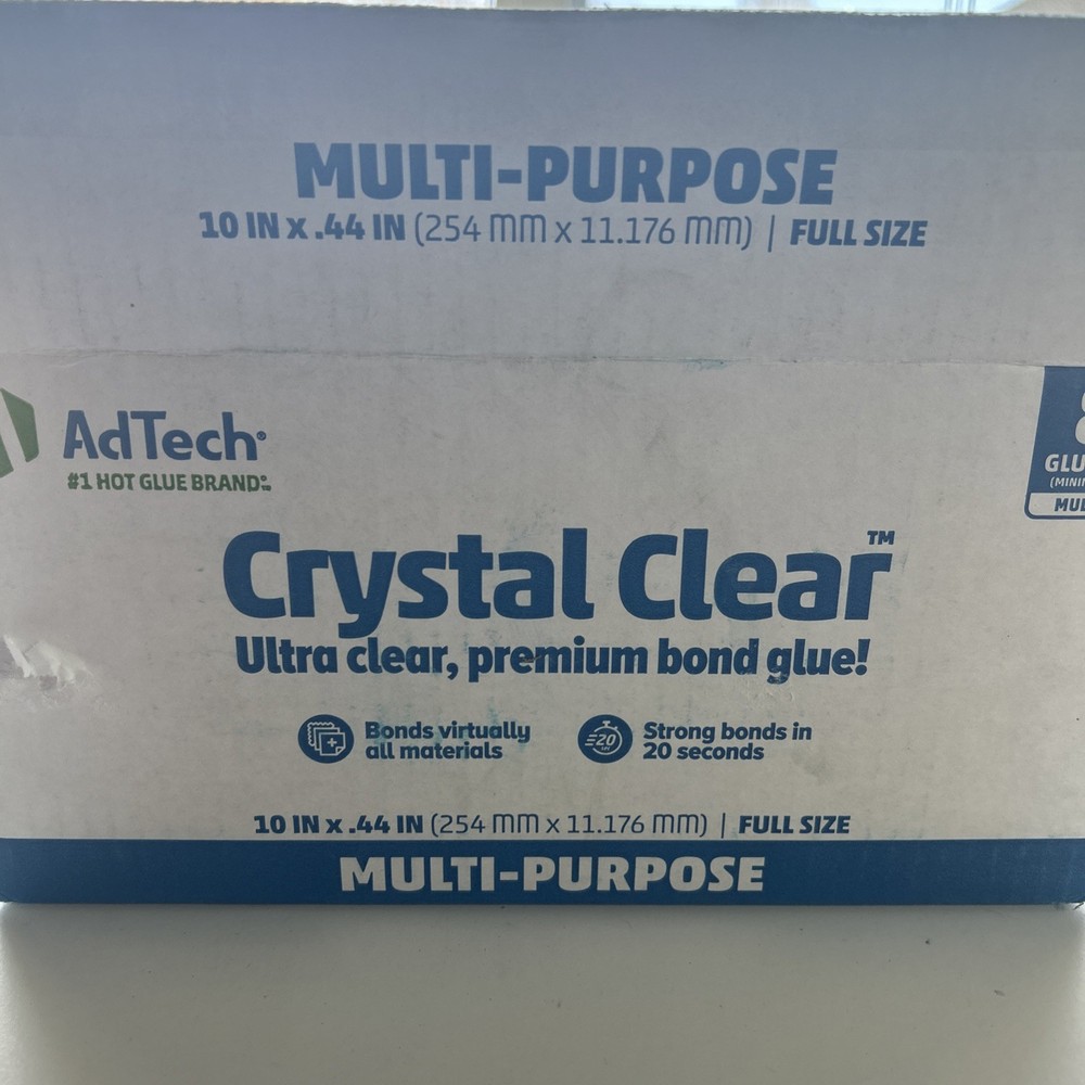 AdTech Crystal Clear. Glue Gun Sticks - Multi Temp Full Size, Bulk Pack🟡1E