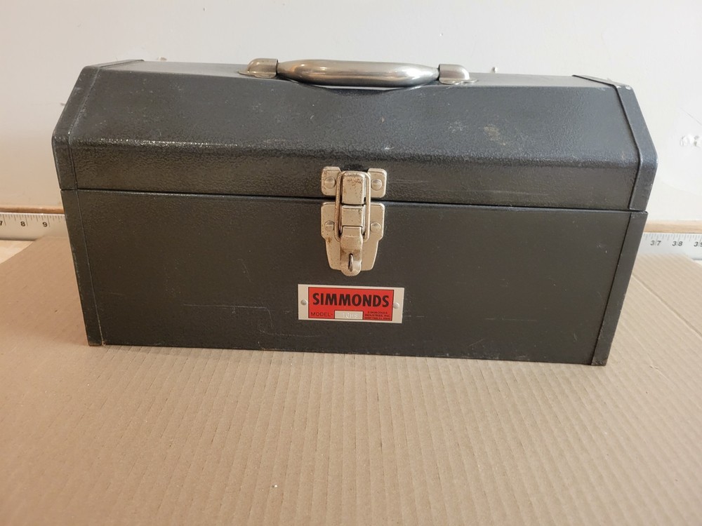 Simmonds USA Tool Box With Tray Vtg