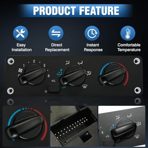 Air Conditioning Control Module Panel, 599-008 Heater Climate Control Module