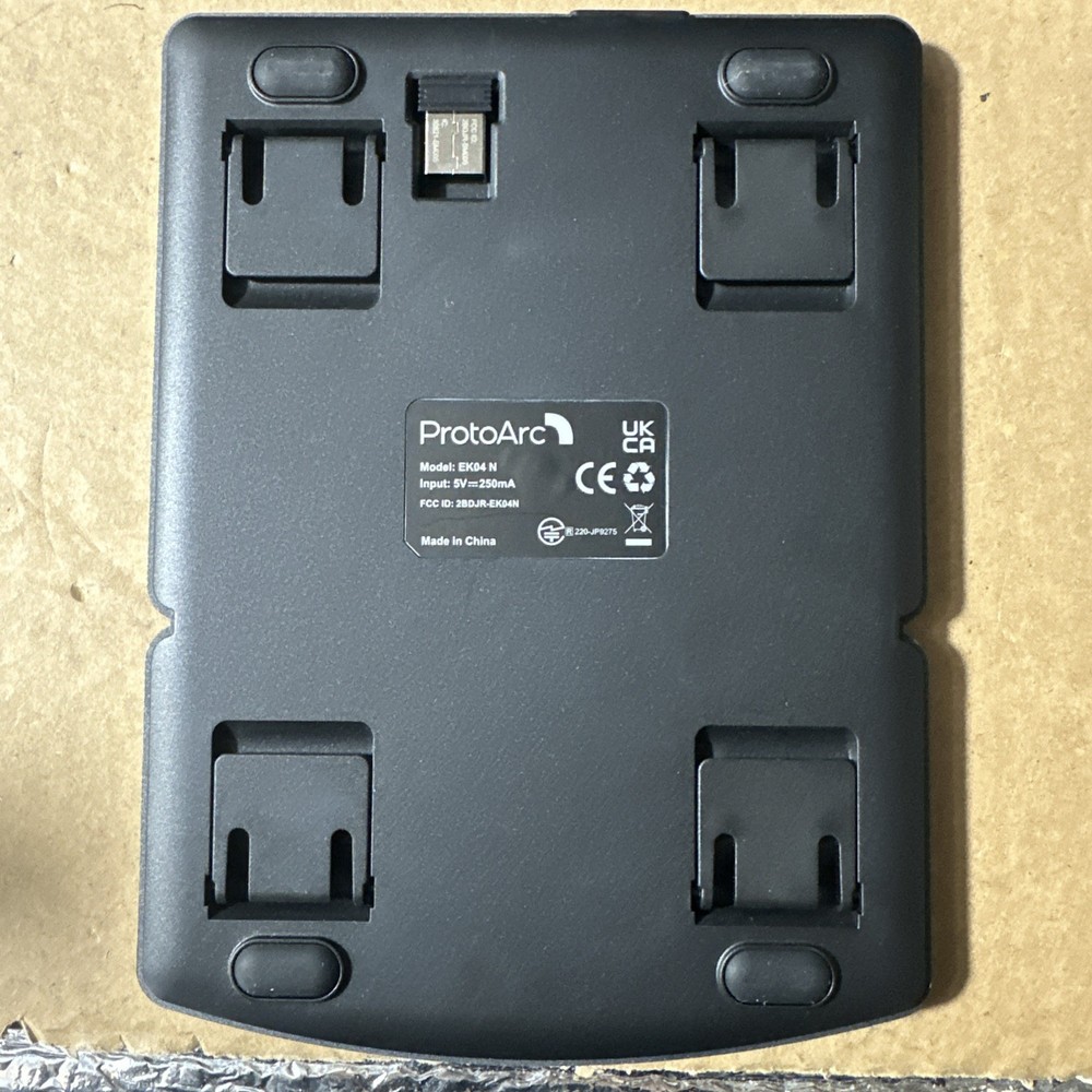 ProtoArc EK04 Wireless Ergonomic Keyboard Separate Number Pad- Missing Charger