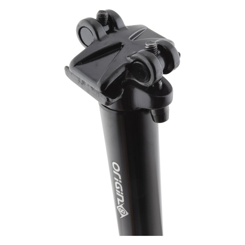 Origin8 Pro Fit Zero Setback Alloy 26.8mm Seatpost Micro Adjustable Post Black