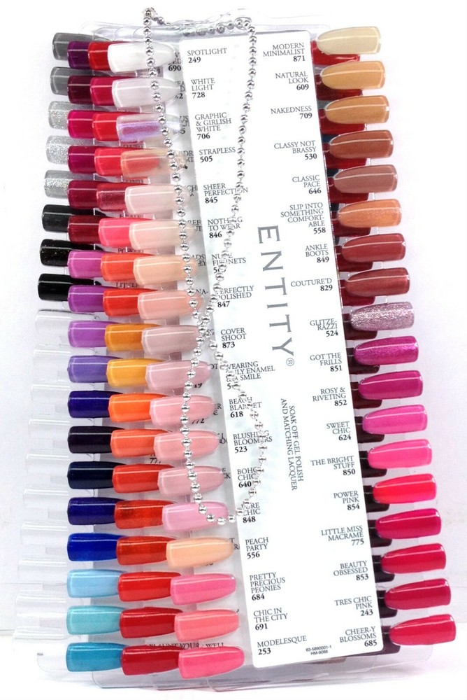 ENTITY Nail Palettes with Colors - 4 Plates/Pack