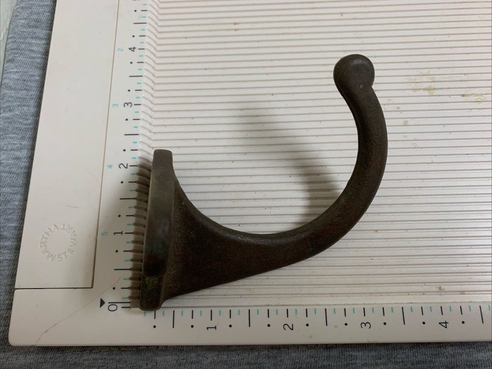 Antique Solid Cast Brass Coat Hook