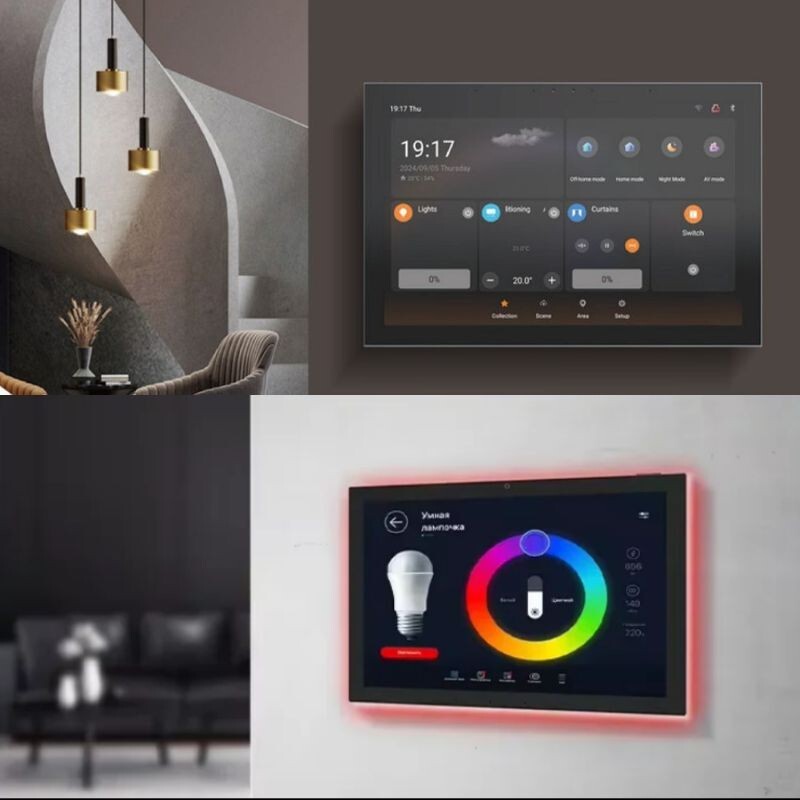 android 10 inch smart home touch screen control panel Android POE on wall