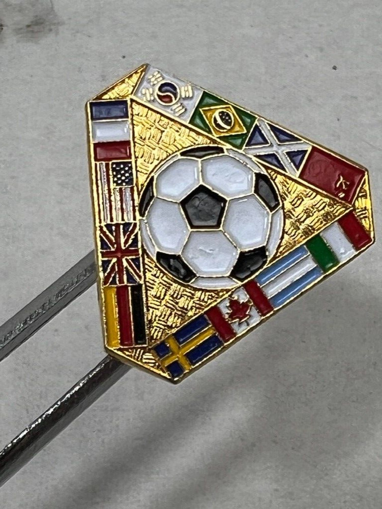 Soccer Triangle World Cup Pin Lapel Pinback