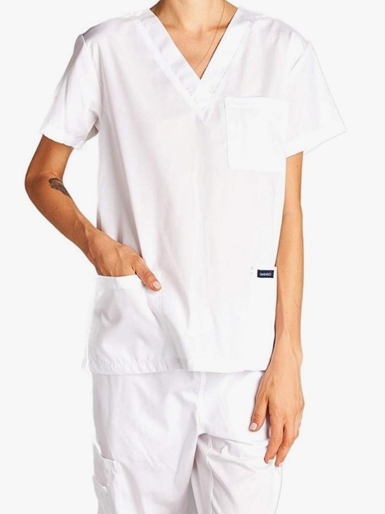 Dagacci Scrubs Uniform White Size Medium
