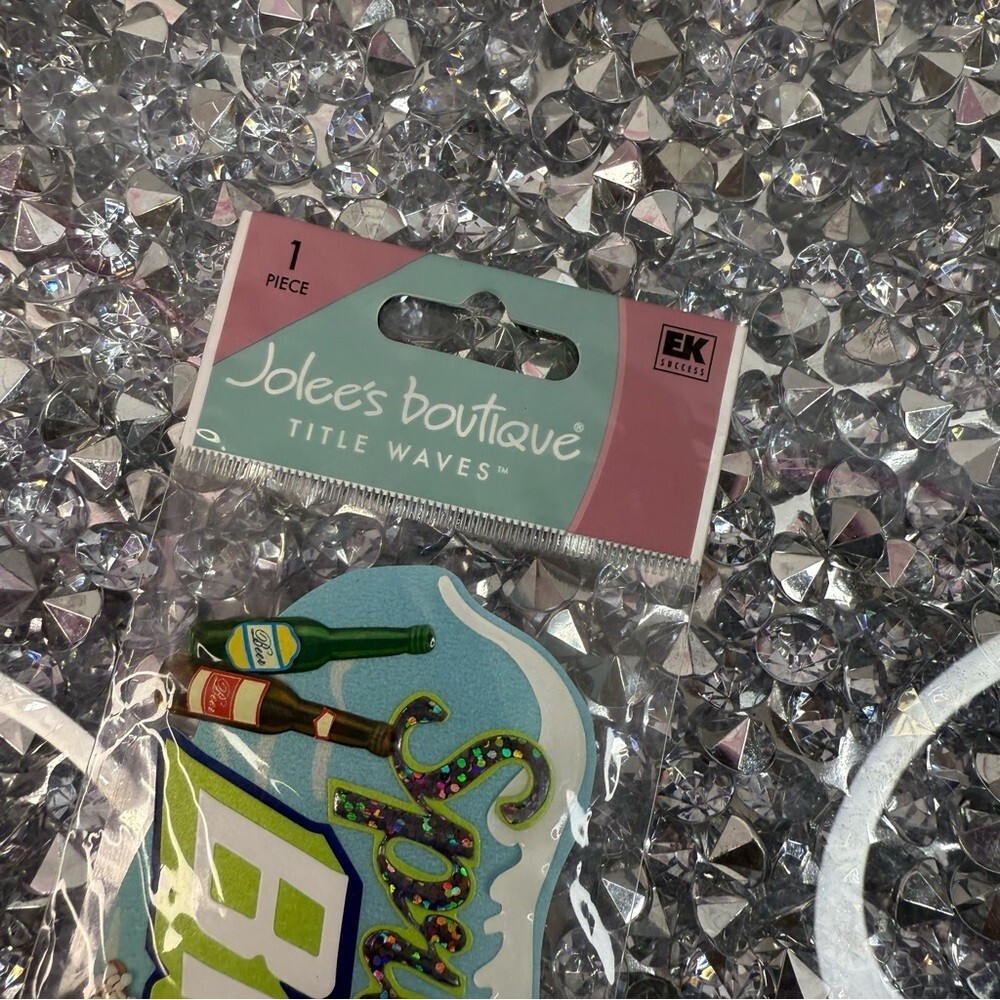 Spring Breakers Decorative Sticker sand, multicolour vintage Y2K scrapbook