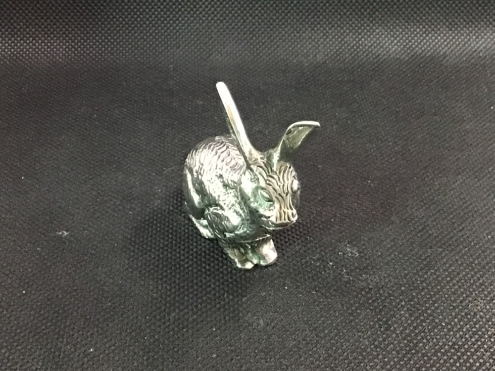 Solid silver rabbit Figure 51 grams