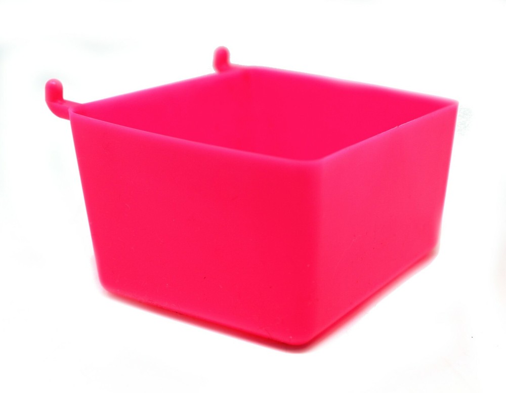 Small Plastic Pink Pegboard Storage/Part Bins, Multi-Pack Pricing JSP Brand