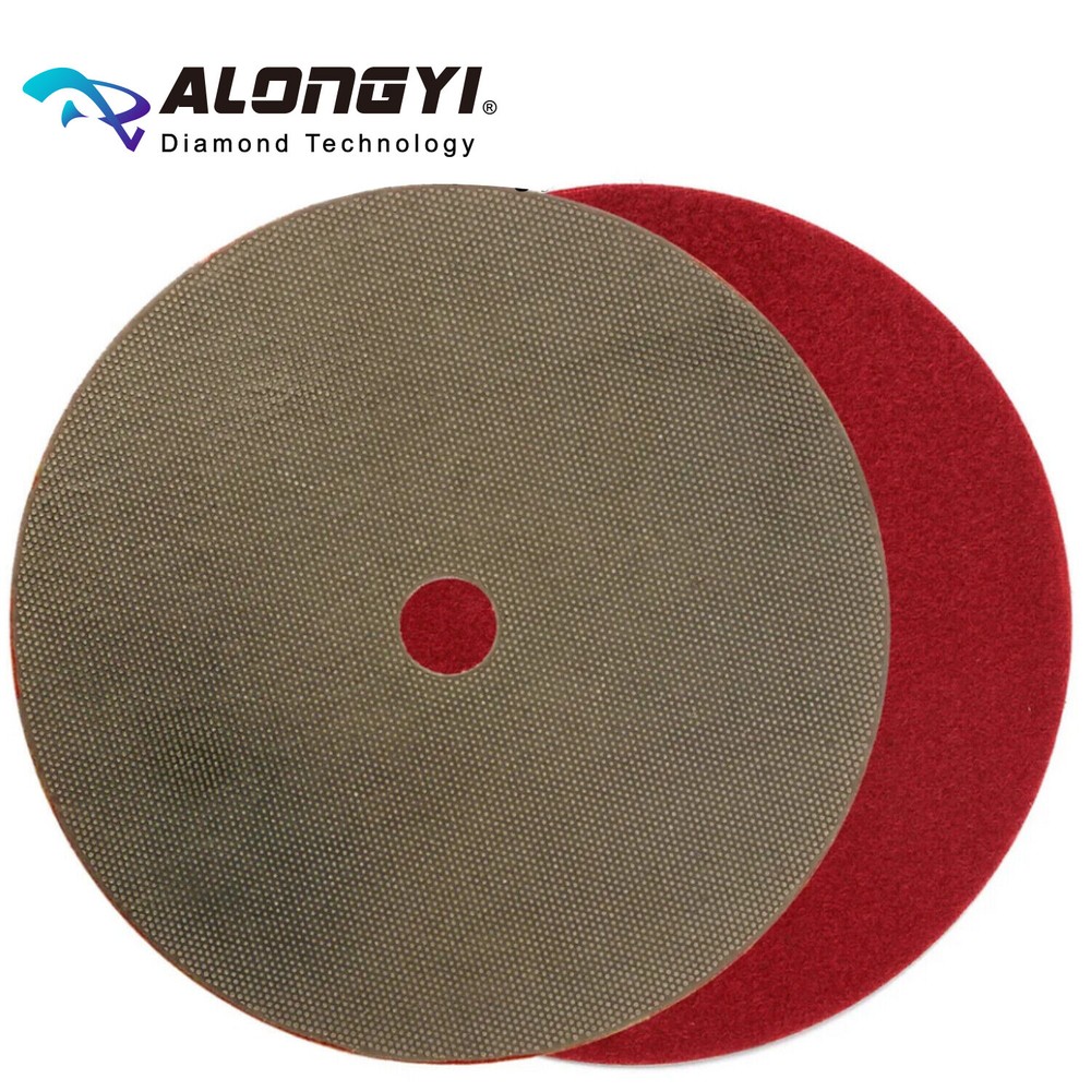 4PCS 7" Electroplated Flexible Diamond Grinding Disc Honing Pad Stone