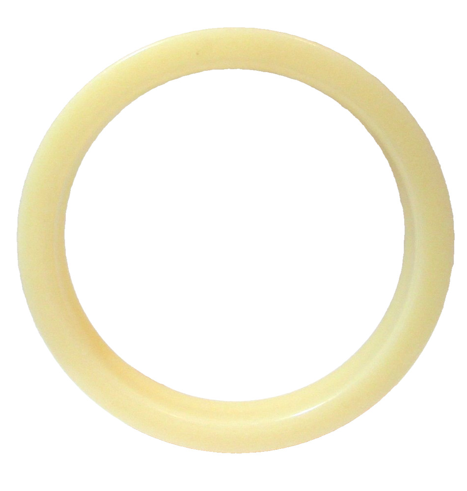 PALE YELLOW PASTEL TONE PLASTIC BANGLE BRACELET