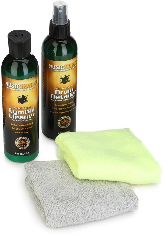 MusicNomad Premium Drum & Cymbal Care System (3-pack) Bundle