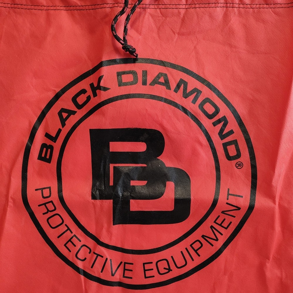 Black Diamond Protective Equipment Storage Stash Bag Red Drawstring 23" x 20”