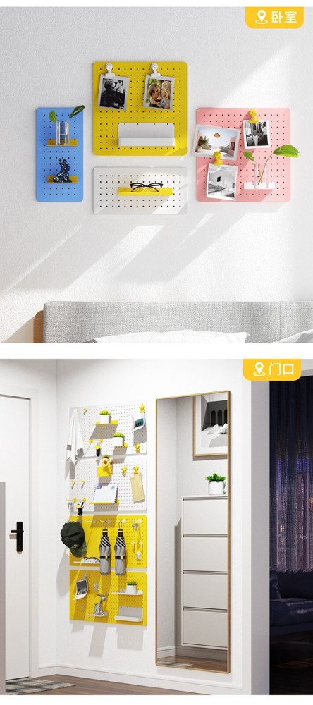 Metal Pegboard Panels for Wall Garage Utility Tools Pegboard Storage System for