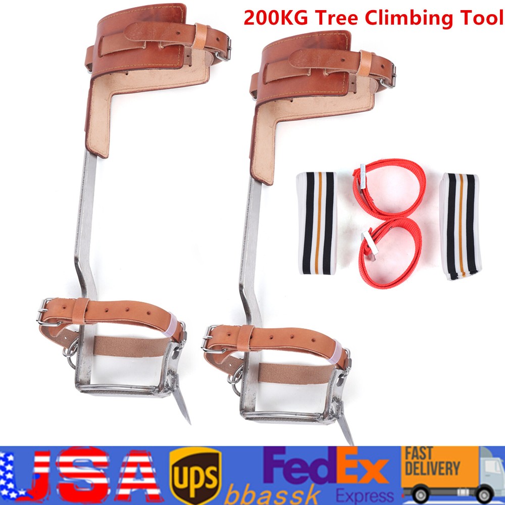 Tree Climbing Gear Kit for Tree Work 200KG Tree Climbing Tool with Tree Spikes