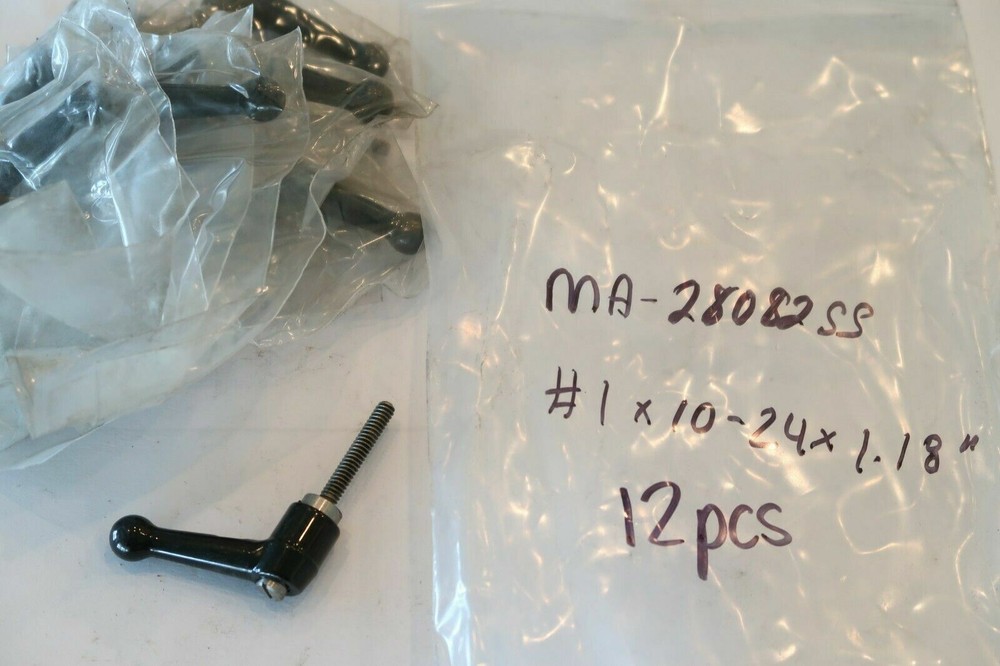 MONROE ENGINEERING MA-28082SS #1, 10-24 Stud SS Insert Adjustable Handle