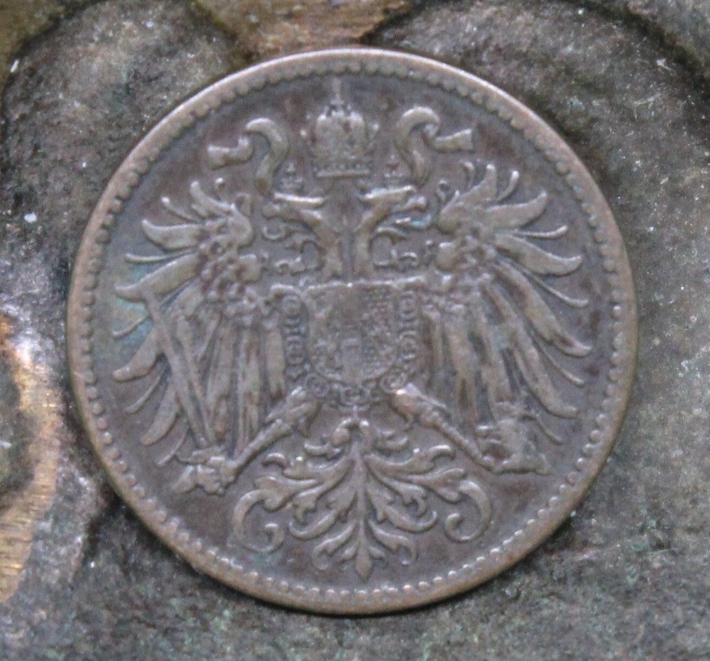 1896 Austria 2 Heller