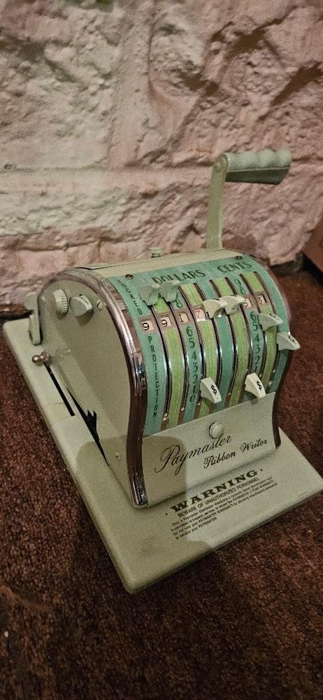 Vintage MCM paymaster x-900 check writer