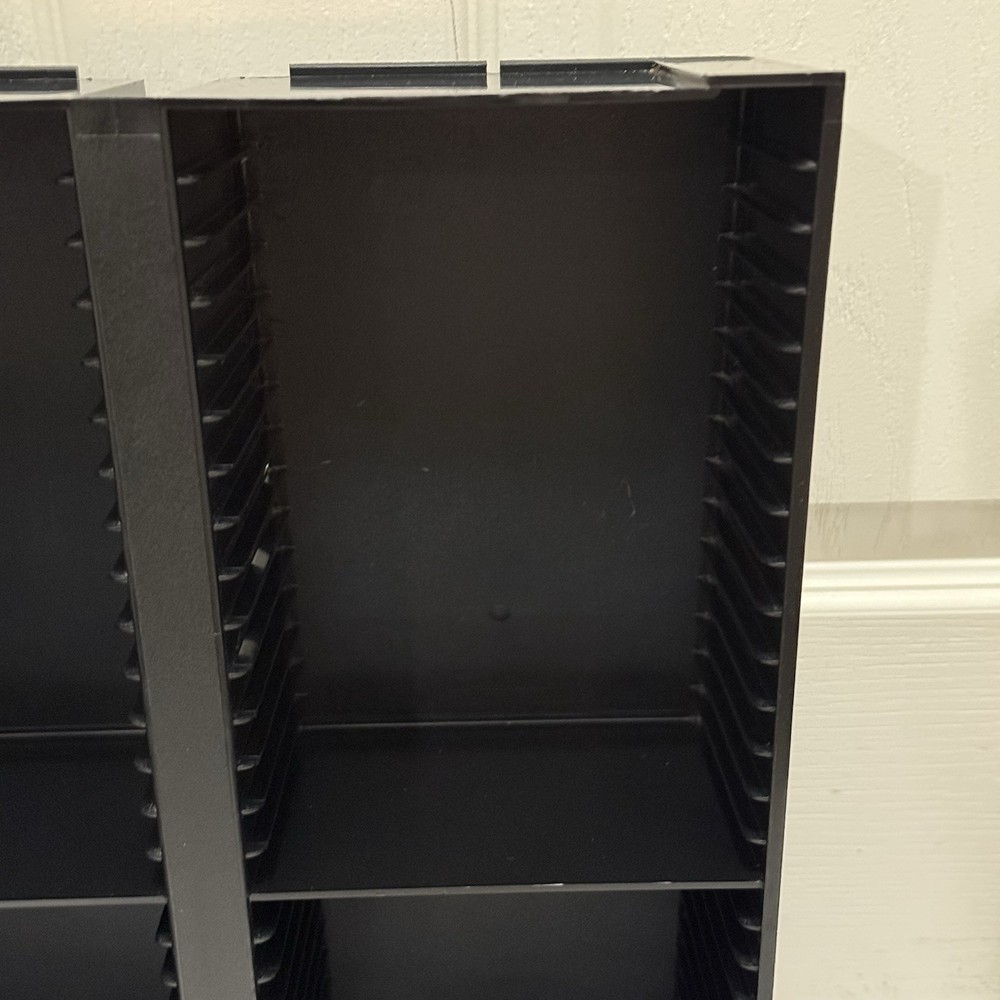 Laserline 60 CD Storage Angle Cut Rack Plastic Table Top Holder Organizer Tower
