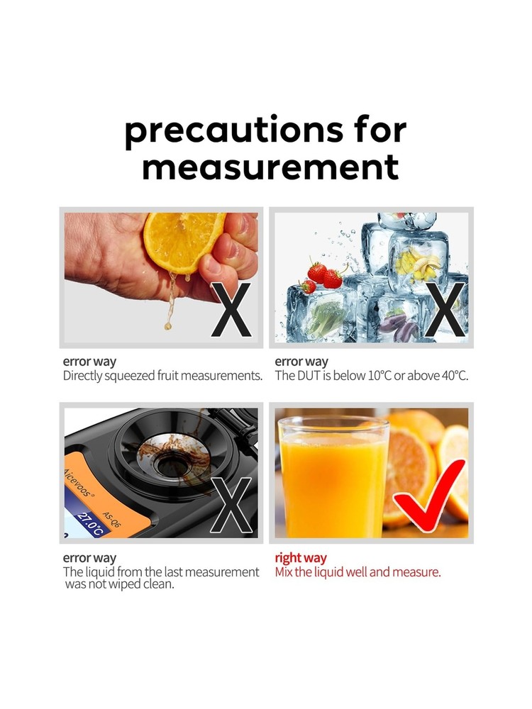 Digital Sugar Brix Refractometer brix Meter Automatic Temperature Compensatio...