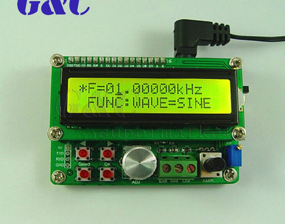 0.01Hz-5KHz DDS Function Signal Generator Module Custom Waveform Good quality