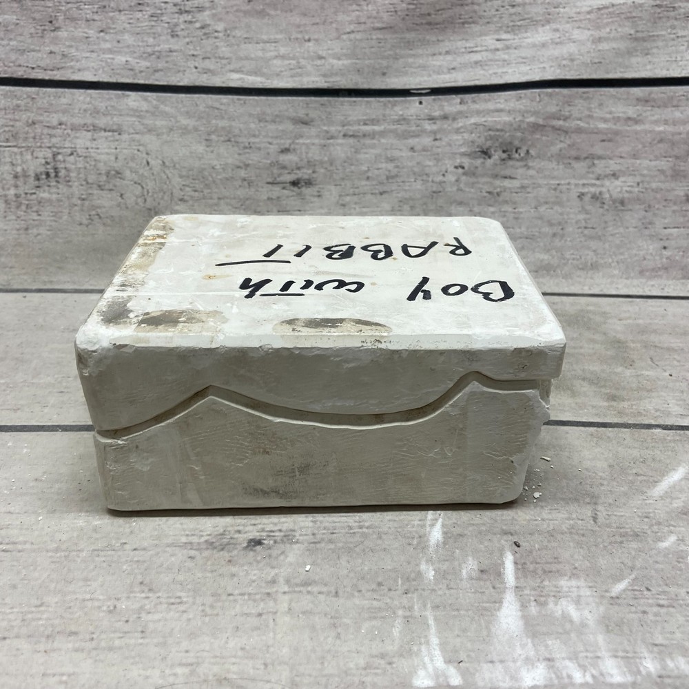 Unbranded Ceramic Slip Casting Mold Boy With Rabbit