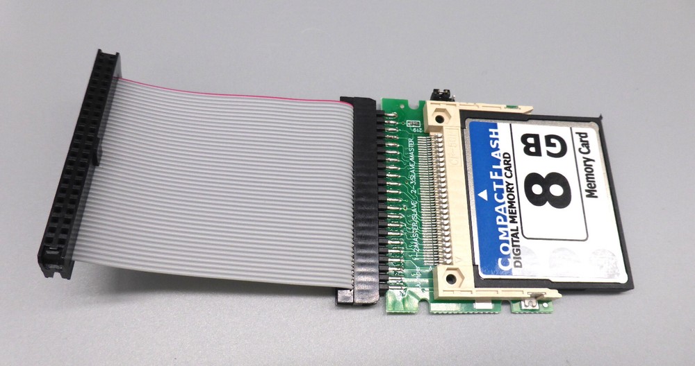 CF Compact Flash to 2.5" 44pin, 2mm, IDE Converter/Adapter CF-IDE + Cable + Card 8GB