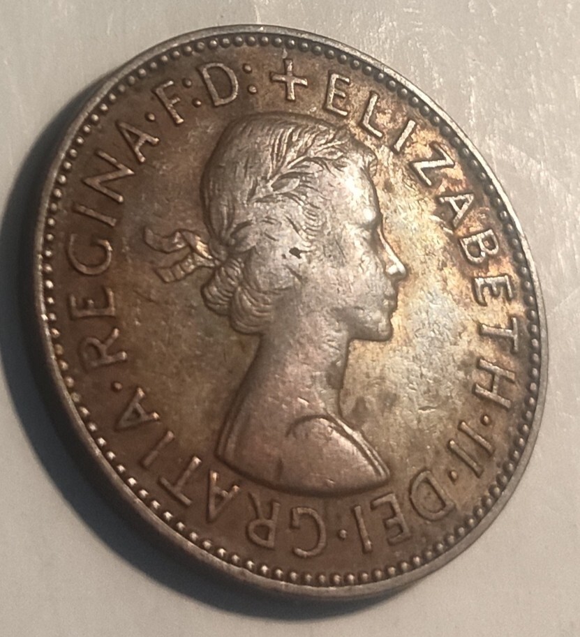 1957 Half Penny Coin. QEII