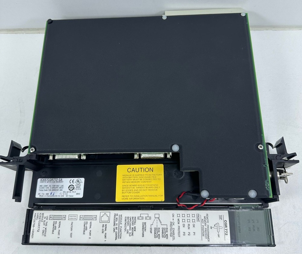 GE FANUC IC697CGR772-GA CPU MODULE IC697CGR772GA