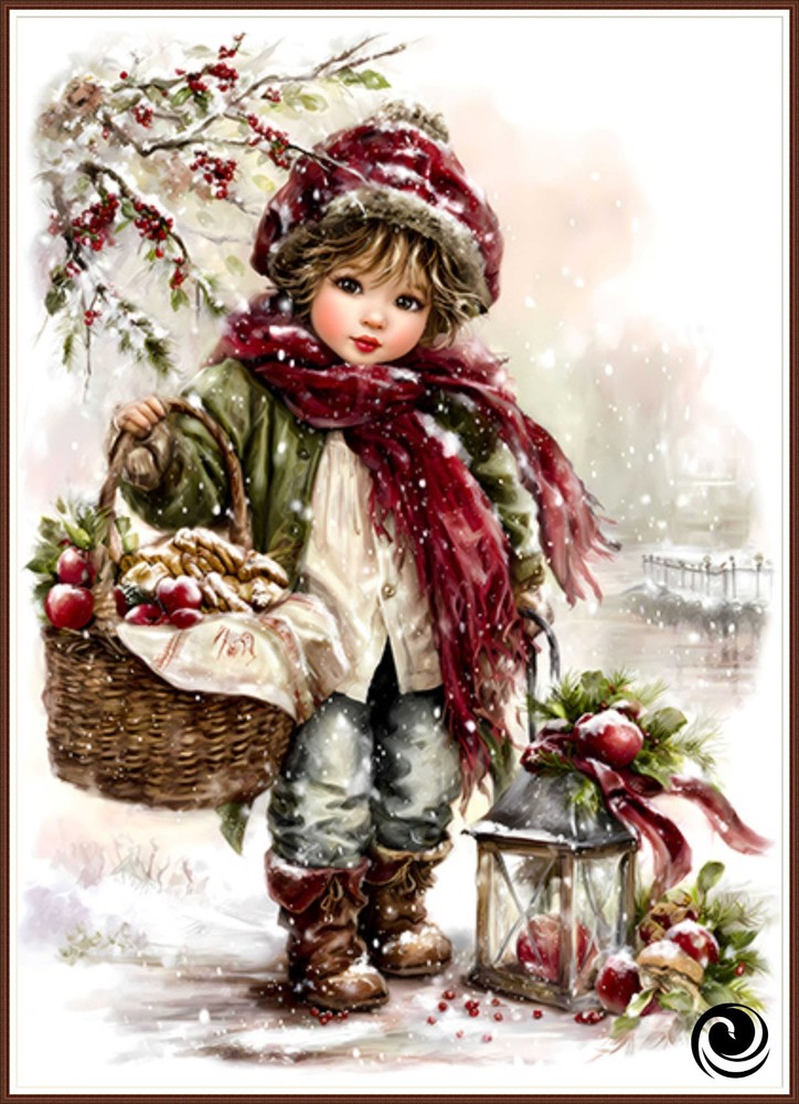 Winter's Storytime -2 Chart Counted Cross Stitch Pattern Needlework 242