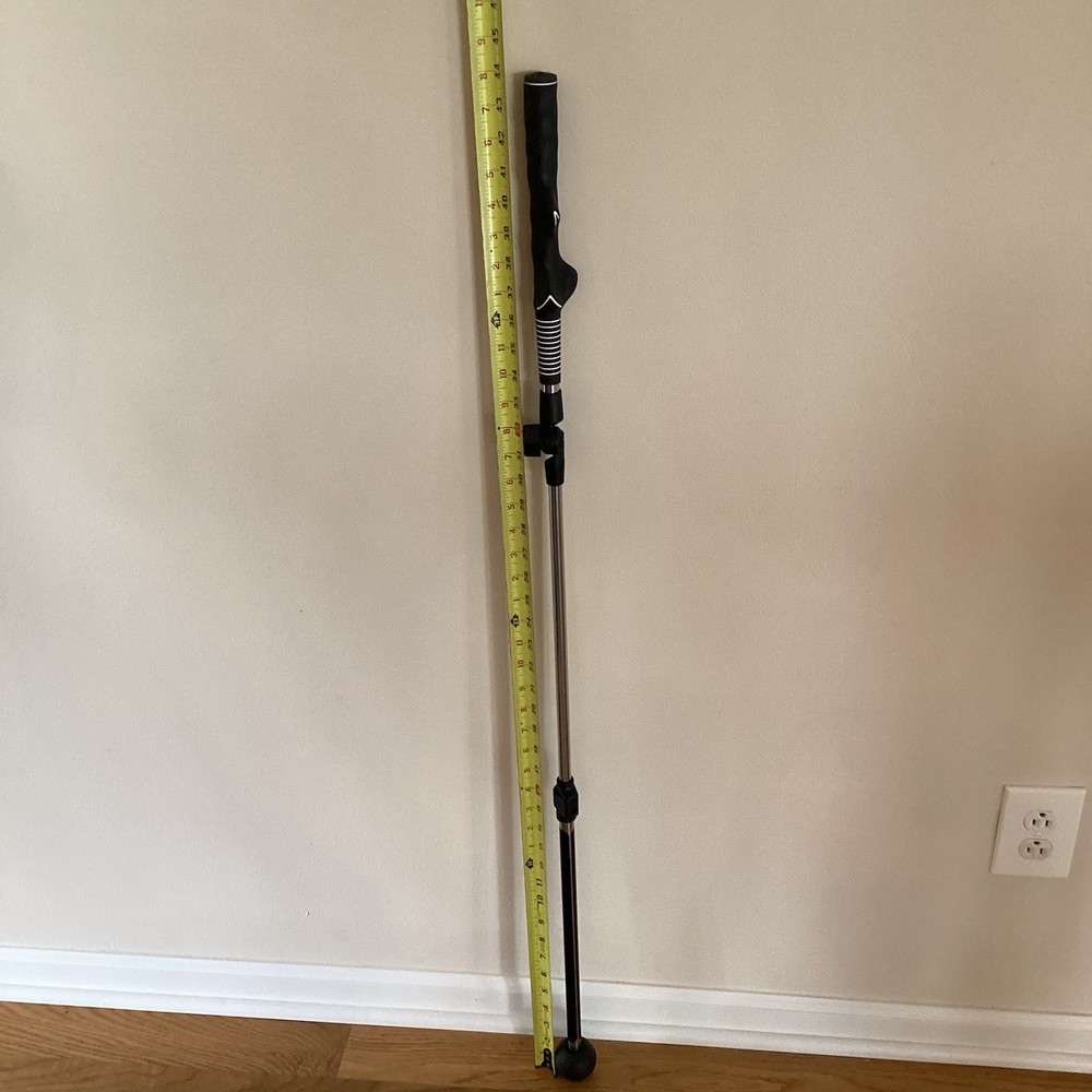 Golf Swing Trainer Aid Adjustable Portable Right/Left Handed Ergonomic Grip EUC