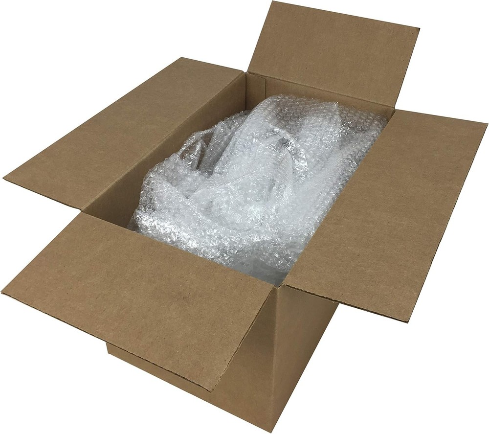 Amazon Basics Bubble Cushioning Wrap Packing Material for Fragile Items, Perfora