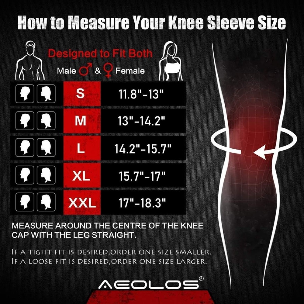 Breathable Black Knee Sleeves - 7mm Compression for Optimal Athletic Performance